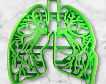 Cortador de biscoitos de anatomia pulmonar - envio rápido - bordas afiadas - qualidade excepcional