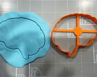 Brain Anatomy Outline Cookie Cutter- Fast Shipping - Sharp Edges - Exceptional Quality