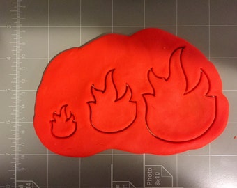 Fire Flame Cookie Cutter- Fast Shipping - Sharp Edges - Exceptional Quality