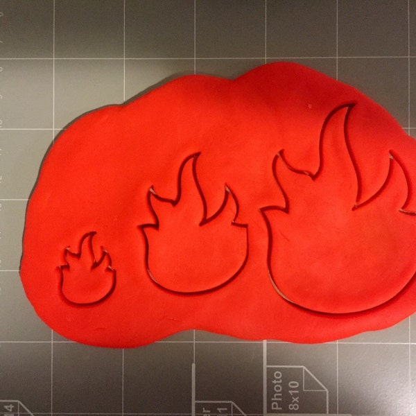 Fire Flame Cookie Cutter- Fast Shipping - Sharp Edges - Exceptional Quality