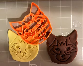 猫の顔クッキーカッター - 迅速な発送 - 鋭いエッジ - 優れた品質