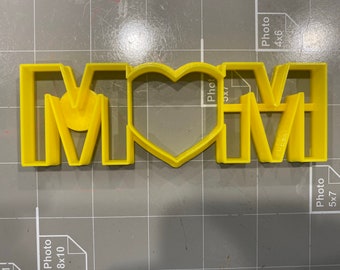 Emporte-pièce MOM avec coeur - Expédition rapide - Bords tranchants - Qualité exceptionnelle