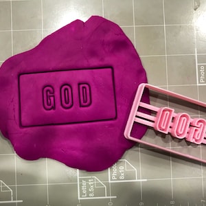 GOD Cookie Cutter- Fast Shipping - Sharp Edges - Exceptional Quality