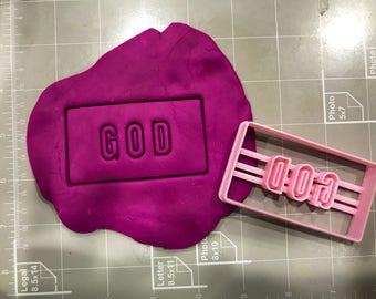 GOD Cookie Cutter- Fast Shipping - Sharp Edges - Exceptional Quality