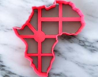 Africa map Cookie Cutter- Fast Shipping - Sharp Edges - Exceptional Quality