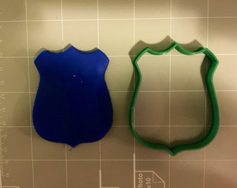 Police Badge Cookie Cutter- Fast Shipping - Sharp Edges - Exceptional Quality