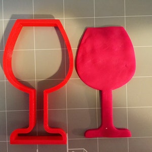 Wine Glass Cookie Cutter- Fast Shipping - Sharp Edges - Exceptional Quality