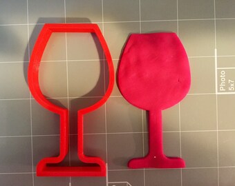 Wine Glass Cookie Cutter- Fast Shipping - Sharp Edges - Exceptional Quality