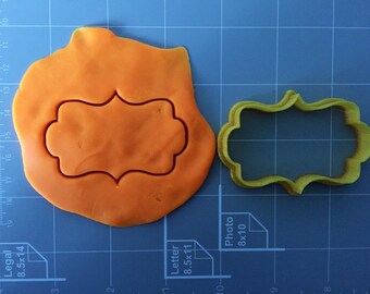 Plaque shape 2 Cookie Cutter- Fast Shipping - Sharp Edges - Exceptional Quality