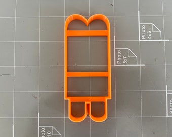 Double popsicles Cookie Cutter- Fast Shipping - Sharp Edges - Exceptional Quality