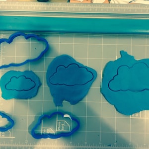 Clouds Cookie Cutter -  pick your own size- Fast Shipping - Sharp Edges - Exceptional Quality
