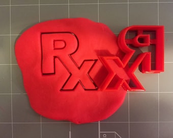 Cortador de biscoitos com logotipo RX - envio rápido - bordas afiadas - qualidade excepcional