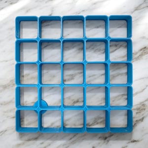 25x1” Size Square Multi Cookie Cutter with Round Corners (5 x 5 in )- Fast Shipping - Sharp Edges - Exceptional Quality