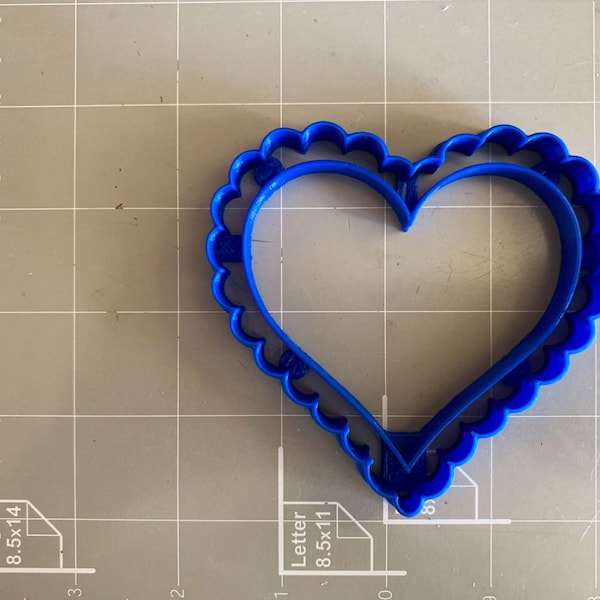 Scalloped Heart Cookie Cutter- Fast Shipping - Sharp Edges - Exceptional Quality