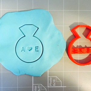 Custom wedding ring (with your name&#39;s first letters) Cookie Cutter- Fast Shipping - Sharp Edges - Exceptional Quality