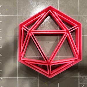 D20 Cookie Cutter- Fast Shipping - Sharp Edges - Exceptional Quality