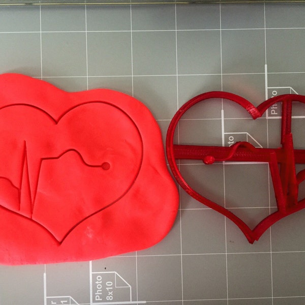 Heartbeat Cookie Cutter- Fast Shipping - Sharp Edges - Exceptional Quality