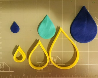 Water Drop Cookie Cutter- Fast Shipping - Sharp Edges - Exceptional Quality