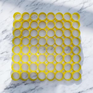 64, 1&quot; size Circle multi Cookie Cutter ( 8x8 in )- Fast Shipping - Sharp Edges - Exceptional Quality