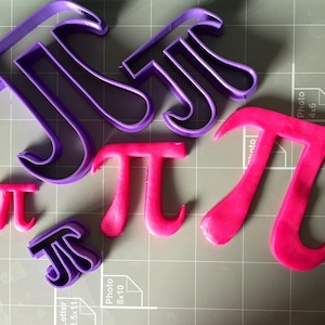 Pi Sign Cookie Cutter Select Your Size Fast Shipping Sharp Edges Exceptional Quality image 1