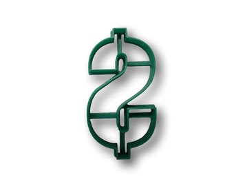 Dollar Sign Cookie Cutter- Fast Shipping - Sharp Edges - Exceptional Quality