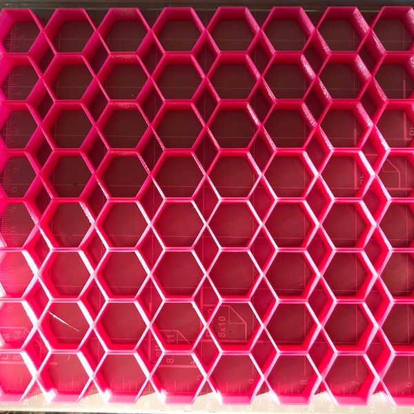 64, 1" size hexagon multi Cookie Cutter ( 8x8 in )- Fast Shipping - Sharp Edges - Exceptional Quality