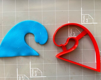 Wave Cookie Cutter- Fast Shipping - Sharp Edges - Exceptional Quality