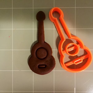 Guitar Cookie Cutter (2)- Fast Shipping - Sharp Edges - Exceptional Quality