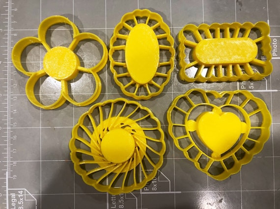 Thumbprint Cookie Cutters (set of 5)- Fast Shipping - Sharp Edges