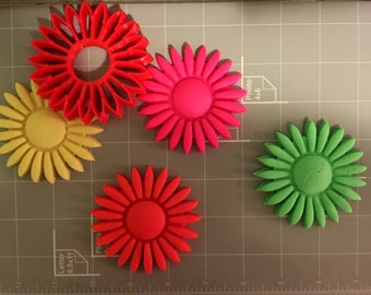 Cortador de galletas de girasol / Daisy- envío rápido - bordes afilados - calidad excepcional
