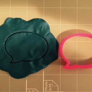 Speech bubble cookie cutter- Fast Shipping - Sharp Edges - Exceptional Quality