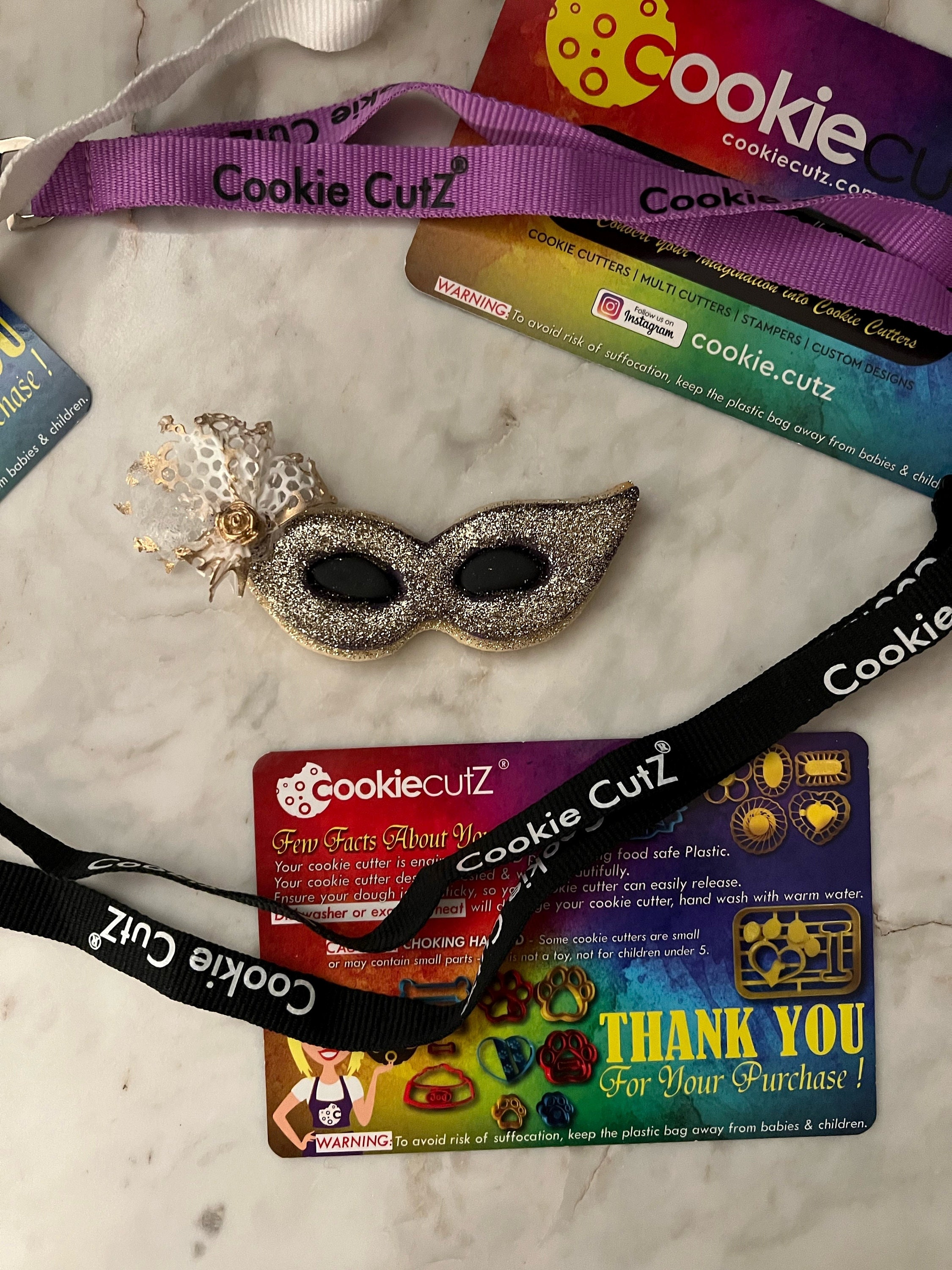 Cookie Cutz Formina Per Biscotti A Forma Di Maschera, Stampo In PLA Alimentare, Stampa 3D - 4