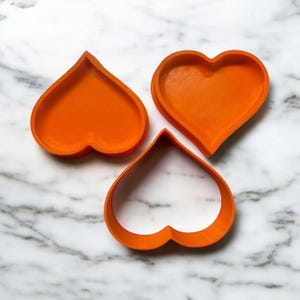 3.5”x4”x1” 3D Heart Shape BATH BOMBS Mold! - Large Size Bath bomb mold