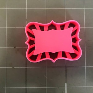 Thumbprint plaque shape Cookie Cutter- Fast Shipping - Sharp Edges - Exceptional Quality