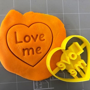 Love Me Heart Cookie Cutter- Fast Shipping - Sharp Edges - Exceptional Quality