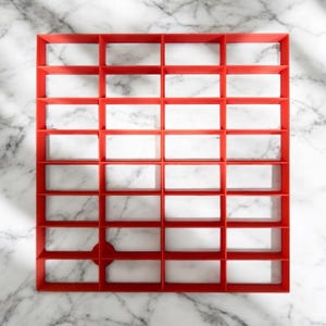 2”x1” (32 Rectangular ) Rectangular Shape multi Cookie Cutter ( 8”x8” ) - Fast Shipping - Sharp Edges - Exceptional Quality