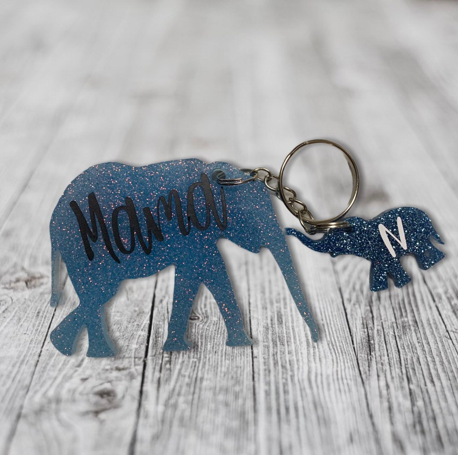 Mama elephant keychain elephants baby elephant mommy and Etsy