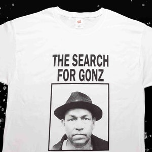 The SEARCH FOR GONZ Mark Gonzales Skateboard Animal Chin Parody Video Days Nostalgia Custom Hand Silk Screen Print Art Skate Shirt
