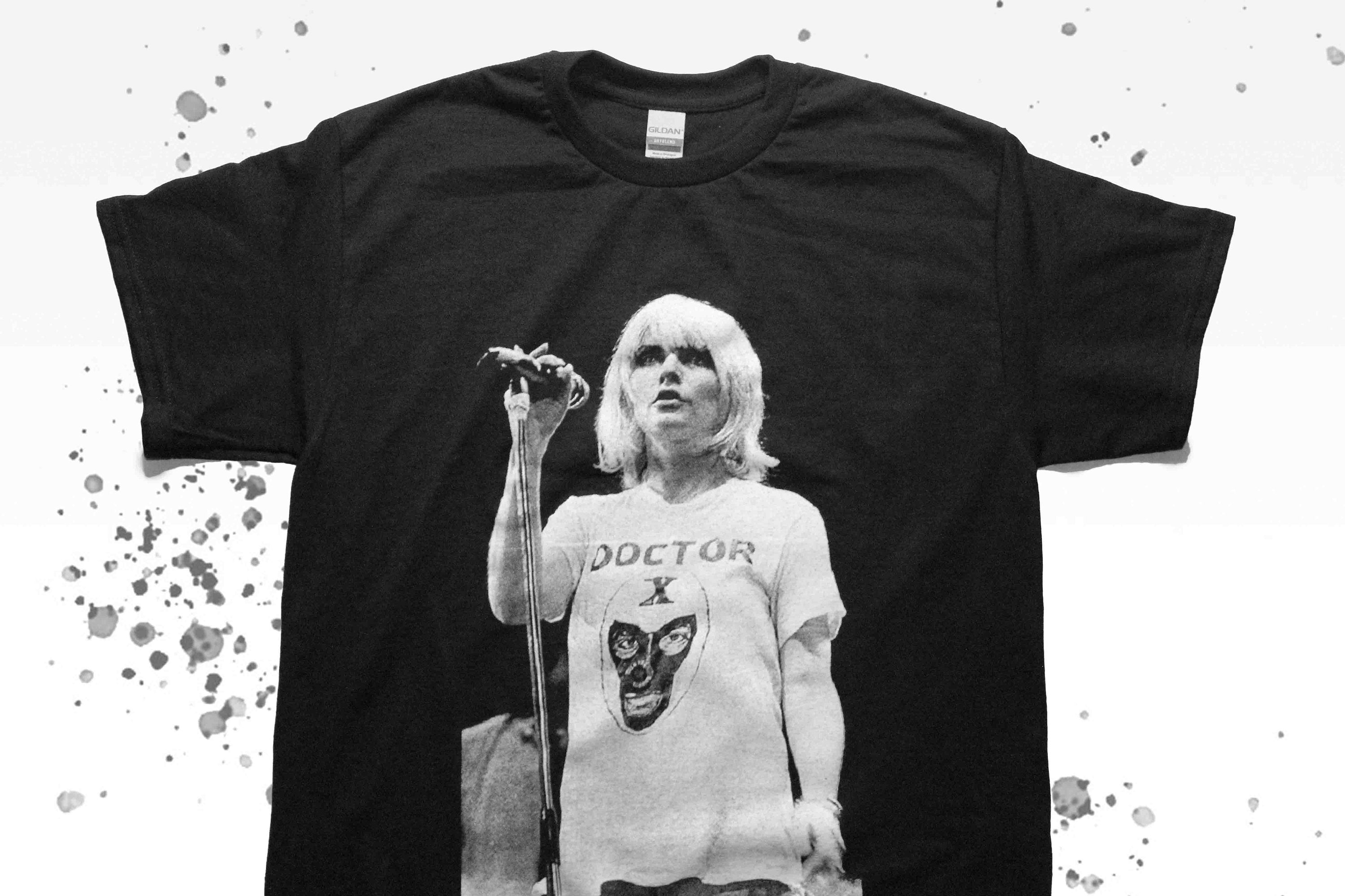 DEBBIE HARRY Blondie DOCTOR X No Pants Concert on Stage B W Photograph Hand Silk Screen Printed Punk Rock Rebel Counterculture Band T shirt Etsy