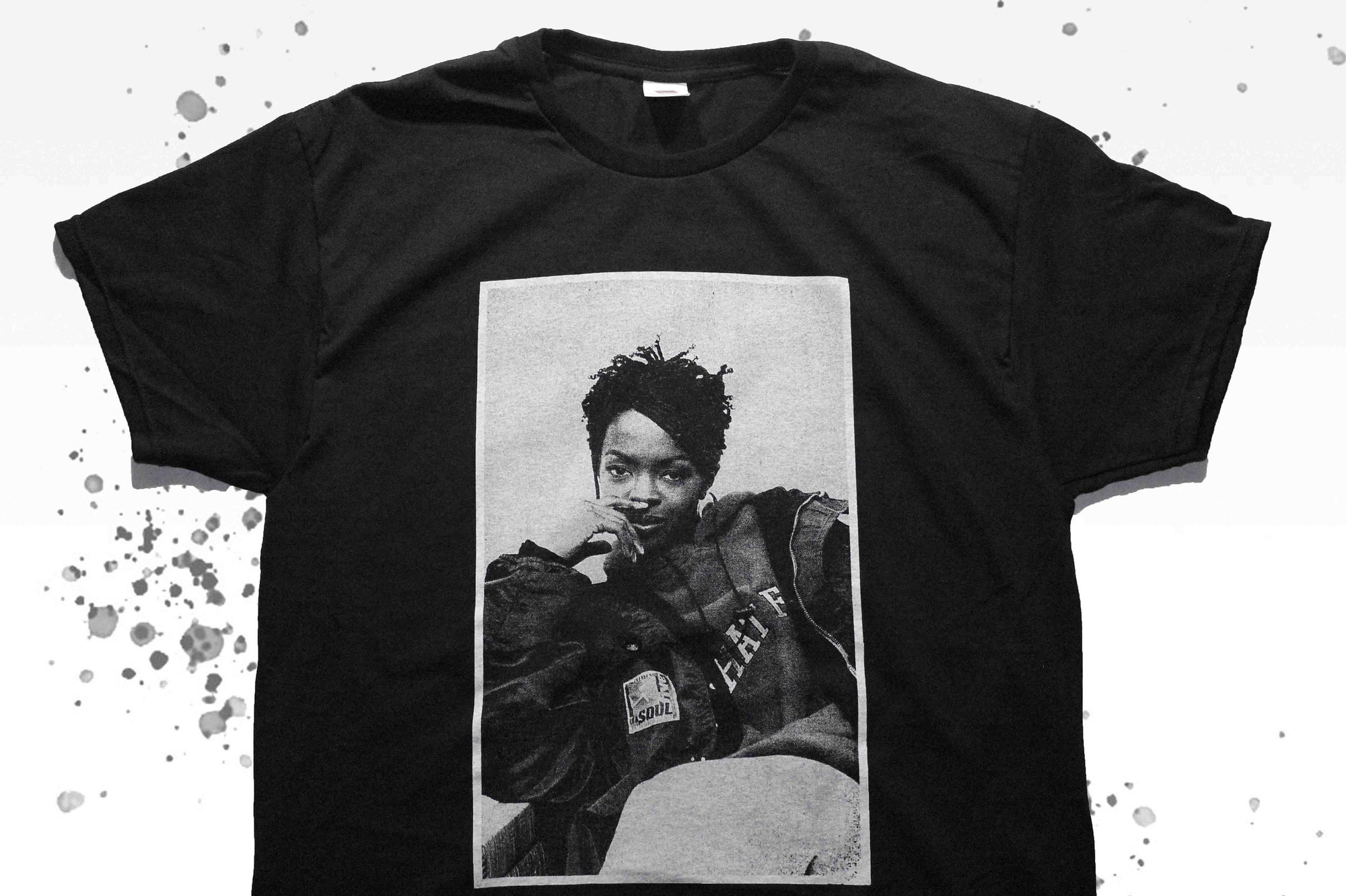 Discover LAURYN HILL Photograph Hand Silk T-shirt, Fugees Band Shirt