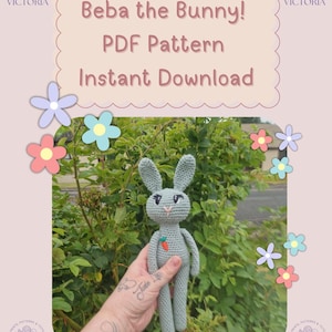 Beba the Bunny PDF Crochet Pattern|Instant Download|Digital Pattern