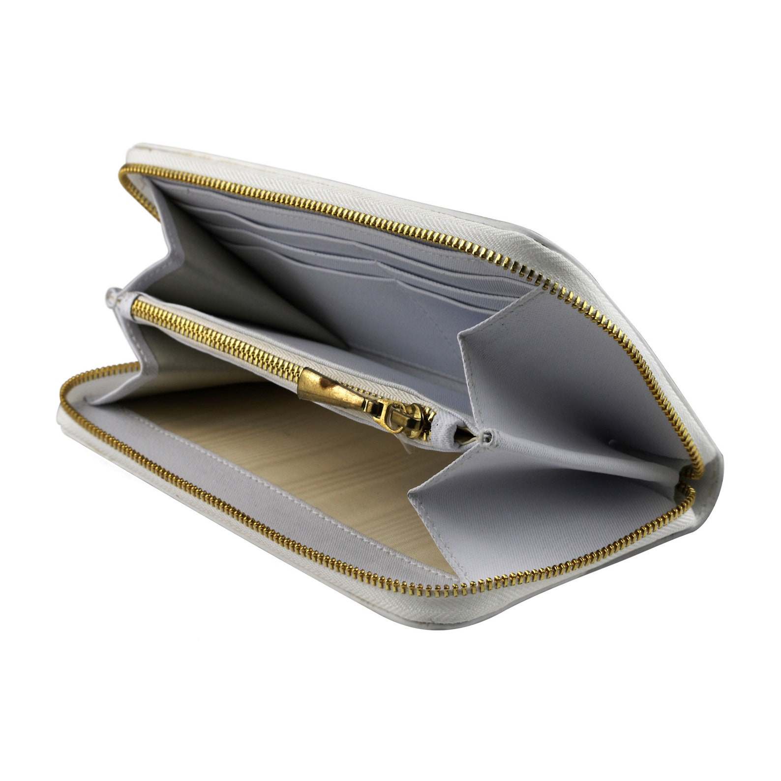 White Leather Wallet for Women Allaround Zipper Wallet Etsy New Zealand