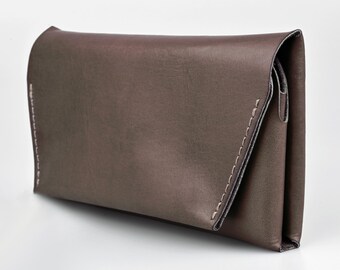 Vintage Brown Wallet for Women Origami Horizontal Wallet Small Hand Clutch