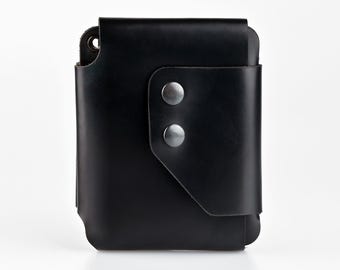 Handmade EDC wallet Airtag holder SmartTag pocket free engraving gift for men