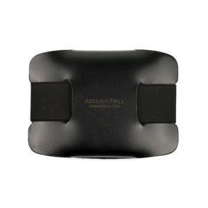 Elastic Band Black Card Holder Wallet, Free Engraving, Optional Airtag Pocket
