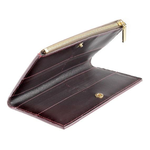 Burgundy clearance wallet womens