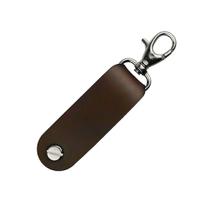 Personalized Leather Key Organizer: Compact Orbitkey Design with Snap Hook