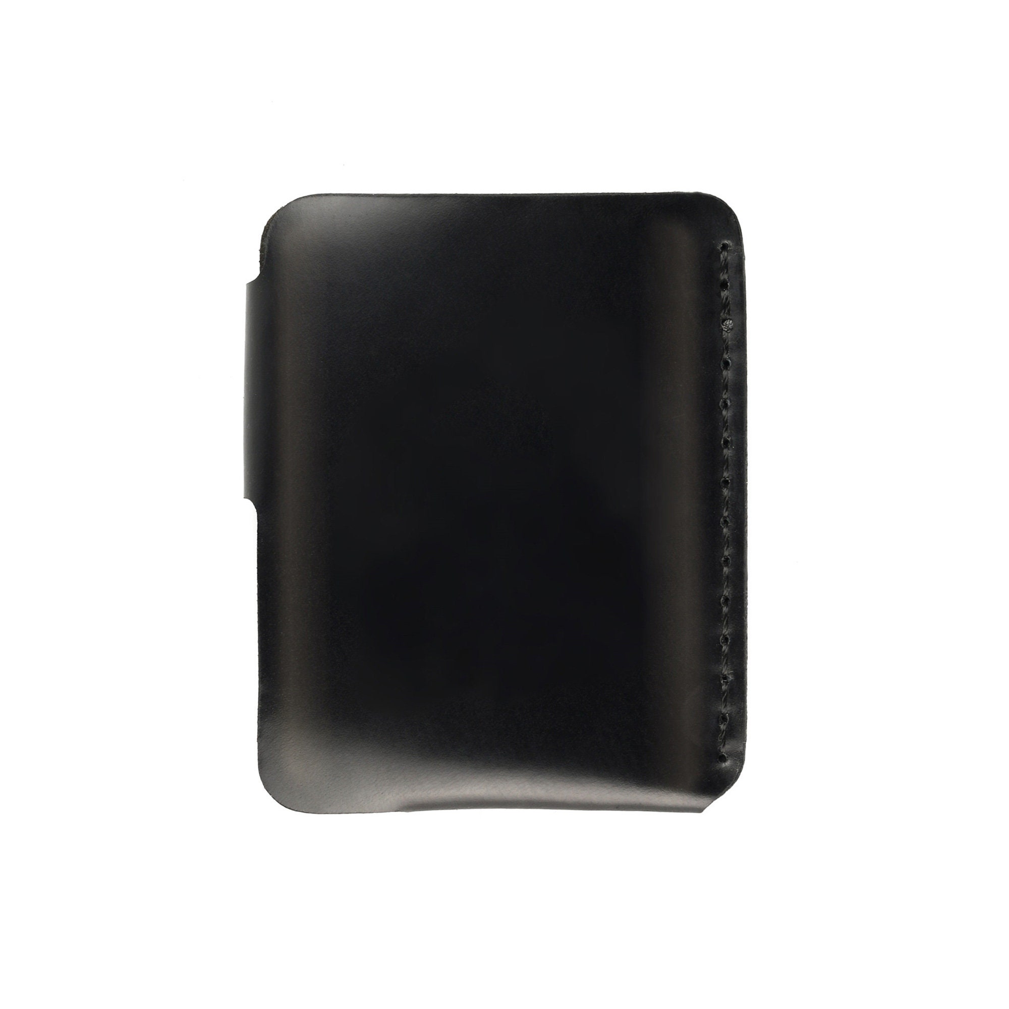 Airtag Slim Black Wallet With Double Snaps EDC Minimal Wallet - Etsy