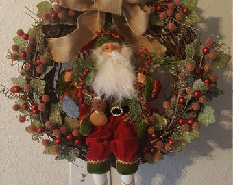 OAK Santa wreath