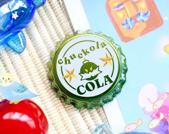 Chuckola COLA - Bottlecap Pin | Vintage Style Parody Bottle Cap Soda Pop